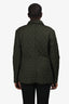 Burberry Dark Green Quilted Check Lined Jacket Estimated Size M