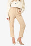Forte Forte Cream Tweed Linen Blend Pants Size 0