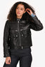Zadig & Voltaire Black Leather Jacket Size S