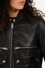 Zadig & Voltaire Black Leather Jacket Size S