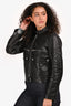 Zadig & Voltaire Black Leather Jacket Size S