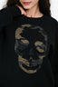 Zadig & Voltaire Black Beaded Skull Sweatshirt Size S