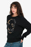 Zadig & Voltaire Black Beaded Skull Sweatshirt Size S