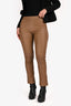 Theory Camel Leather Pants Size 4