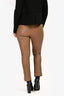 Theory Camel Leather Pants Size 4