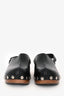 Christian Dior Black Leather Diorquake Clogs Size 37