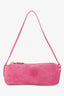 Miu Miu Pink Suede Leather Cylinder Pouch Shoulder Bag