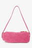 Miu Miu Pink Suede Leather Cylinder Pouch Shoulder Bag