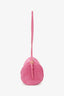 Miu Miu Pink Suede Leather Cylinder Pouch Shoulder Bag