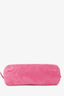 Miu Miu Pink Suede Leather Cylinder Pouch Shoulder Bag