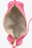Miu Miu Pink Suede Leather Cylinder Pouch Shoulder Bag