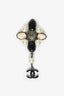 Pre-Loved Chanel™ Bicolour CC Drop Cabochon Brooch