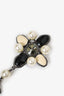 Pre-Loved Chanel™ Bicolour CC Drop Cabochon Brooch