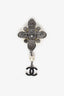 Pre-Loved Chanel™ Bicolour CC Drop Cabochon Brooch