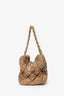Pre-Loved Chanel™ 2006-08 Beige Lambskin Bubble Quilt Bowling Bag