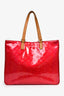 Louis Vuitton Red Vernis Patent Leather 'Houston' Tote