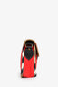 Burberry Red Canvas Novacheck Trim Crossbody Bag