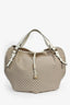 Celine Cream Vintage 'Macadam Bittersweet Hobo' Shoulder Bag