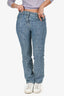 Givenchy Blue Denim Logo Straight Leg Jeans Size 27