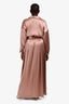 L'Agence Rose Gold Wrap Around Dress Size L