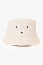 Bottega Veneta White Intrecciato Jacquard Buckle Hat Size M