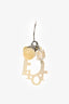 Christian Dior White Faux Mother of Pearl Bead Ear Pendants