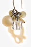 Christian Dior White Faux Mother of Pearl Bead Ear Pendants