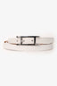 Hermès 2010 White Epsom Leather BeHapi Triple Tour Bracelet