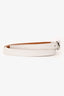 Hermès 2010 White Epsom Leather BeHapi Triple Tour Bracelet
