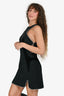 Alexander Wang Black Wool/Velvet Studded Sleeveless Dress Size 4