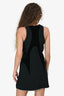 Alexander Wang Black Wool/Velvet Studded Sleeveless Dress Size 4