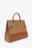 Burberry Camel Leather Title Bag With Strap
