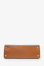 Burberry Camel Leather Title Bag With Strap