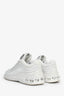 Miu Miu White Leather Crystal Sneakers Size 38