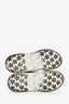Miu Miu White Leather Crystal Sneakers Size 38