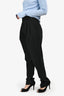 Sport Max Black Wool High Waisted Trousers Size 0