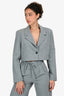 Alohas Grey Cropped Blazer + Trouser Set Size XS/S