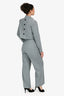 Alohas Grey Cropped Blazer + Trouser Set Size XS/S