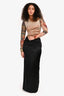 Reformation Black Silk Maxi Skirt Size 6