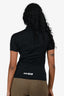 Balenciaga Activewear Black Mock Neck Top Size L