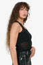 Dion Lee Black Mesh Tank Top Size 0