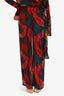 Rat & Boa Red/Green Printed Sheer Pants Size XXS