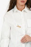 Jacquemus White Cotton 'La Montagne' Button Down Shirt Size 32
