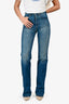 Victoria Beckham Blue Denim High Rise Slim Leg 'Julia' Jeans Size 24