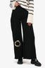 Marques/Almeida Black Denim 'Ring' Wide Leg Jeans Size 4