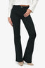 Frame Black Cotton 'Le High Flare' Bootcut Pants Size 25