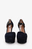 Marni Navy/Black Suede Platform Pumps Size 36