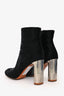 Celine Black Ponyhair Ankle Boots Size 37