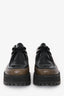 Marni Green/Black Leather Platform Loafers Size 37