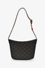 Celine Brown Canvas Triomphe Medium Croque Shoulder Bag